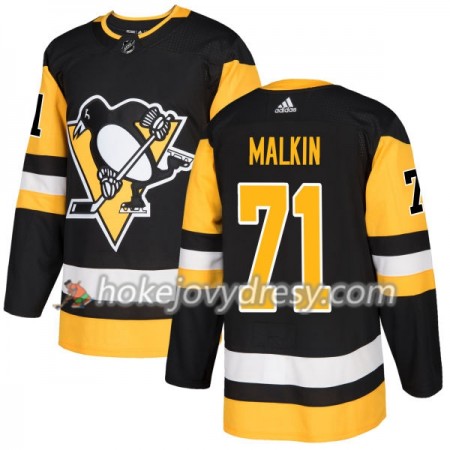 Pánské Hokejový Dres Pittsburgh Penguins Evgeni Malkin 71 Adidas 2017-2018 Černá Authentic